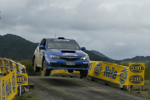 The action rally rail tour spectators can expect to see at the Hella Bridge during day one of Rally New Zealand. 